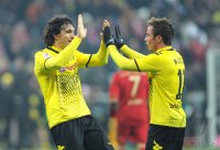 Fussball 1. Bundesliga, Saison 2011/2012: Mats Hummels , Mario Goetze (v. li, Borussia Dortmund)