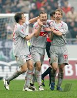 Fussball 1. Bundesliga: Hannover - Stuttgart, Torjubel VfB