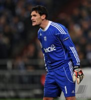 Fussball: Champions League, Saison 2010/2011: Olympique, LLORIS Einzelaktion