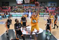 Basketball 1. Bundesliga 14/15 Hauptrunde:  Walter Tigers Tuebingen - ratiopharm Ulm