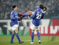 Fussball Uefa-Pokal: Schalke - Palermo, Schlussjubel