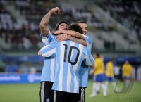 FUSSBALL INTERNATIONAL:  JUBEL Lionel MESSI (Argentinien)