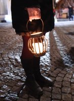 Demonstration von Gegner der Corona Massnahmen in der Tuebinger Altstadt