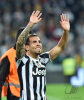 FUSSBALL SERIE A 2013/2014: JUBEL Carlos Tevez (Juventus Turin)