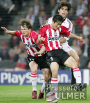 Fussball UCL: Eindhoven - Mailand, Zweikampf