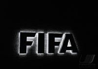 Fussball International  HOME of  FIFA  bei Nacht