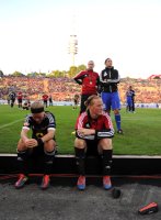 FUSSBALL INTERNATIONAL  CHL Frauen Finale 11/12:  Enttaeuschung nach der Niederlage (1. FFC Frankfurt)