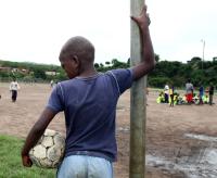 Fussball im Armenviertel Umlazi bei Durban