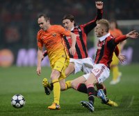 FUSSBALL INTERNATIONAL CHL ACHTELFINALE 12/13: AC Mailand - FC Barcelona