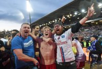 Fussball, 1. Bundesliga  Saison 2014/2015 Relegation: Karlsruher SC - Hamburger SV