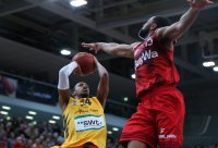 Basketball 1. Bundesliga 16/17 Hauptrunde: Walter Tigers Tuebingen - FC Bayern Muenchen