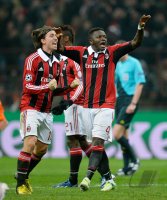 FUSSBALL INTERNATIONAL CHL ACHTELFINALE 12/13: JUBEL Sulley Muntari (AC Mailand)