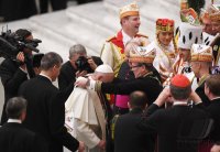 Rom Generalaudienz; Die koelsche Abordnung um das Koelner Dreigestirn mit Papst Franziskus I.