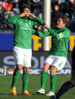 Fussball 1. Bundesliga  Saison 2011/2012:  SC Freiburg - SV Werder Bremen