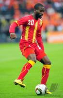 Fussball International: Ghana, OWUSU-ABEYIE  am Ball