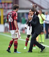 Fussball International Serie A 14/15:  Trainer Filippo Inzaghi (AC Mailand)