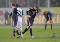 Fussball 1. Bundesliga  Saison 2010/2011: ENTTAEUSCHUNG  Bastian Schweinsteiger (FC Bayern Muenchen)