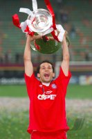 FUSSBALL CHAMPIONSLEAGUE FINALE 2000/2001:  JUBEL Hasan Salihamidzic (FC Bayern Muenchen)