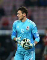 FUSSBALL INTERNATIONAL:  Torwart Etrit Berisha (Albanien)