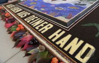 Erntedankteppich 2011 in der St. Martinus Kirche  in Hirrlingen (Kreis Tuebingen)