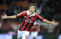 FUSSBALL SERIE A:  Jubel Stephan El Shaarawy (AC Mailand)