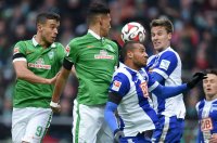 Fussball, 1. Bundesliga  Saison 2014/2015: Werder Bremen - Hertha BSC Berlin