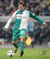 Fussball 1. Bundesliga: Werder, JENSEN Einzelaktion