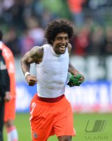 Fussball 1. Bundesliga Saison 12/13: JUBEL Dante (FC Bayern Muenchen)