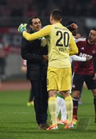 Fussball 1. Bundesliga 13/14:  JUBEL Trainer Robin Dutt (SV Werder Bremen)