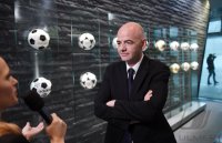 FIFA Praesident Gianni Infantino (Schweiz) erster Tag im Home of Fifa