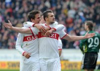Fussball 1. Bundesliga  Saison 2011/2012 : JUBEL VfB Stuttgart