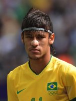 FUSSBALL Olympia 2012 FINALE: Brasilien - Mexiko