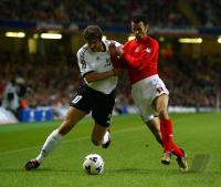 FUSSBALL Lnderspiel Spielszene Wales - Deutschland