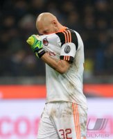Fussball International Serie A 13/14: Enttaeuschung Torwart Christian Abbiati (AC Mailand)