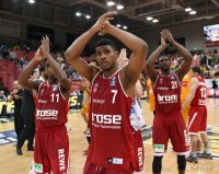Basketball 1. Bundesliga 14/15 Hauptrunde:  Walter Tigers Tuebingen - Brose Baskets Bamberg