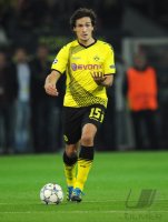 Fussball CHL  Saison 2011/2012:  Borussia Dortmund, HUMMELS am Ball