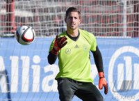 Fussball Training Deutsche Nationalmannschaft: Torwart Kevin Trapp (Deutschland)