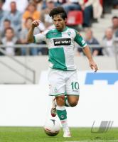 Fussball 1. Bundesliga: Werder, DIEGO Einzelaktion