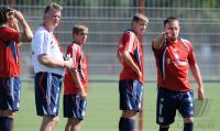 1. Fussball Bundesliga : Training beim FC Bayern Muenchen