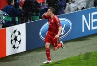 FUSSBALL INTERNATIONAL  CHL Viertelfinale 11/12:  JUBEL Ivica Olic (FC Bayern Muenchen)