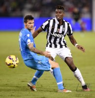 Fussball Supercoppa Italia Finale 2014 in Doha: Paul Pogba (Juventus Turin)