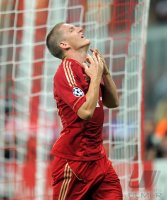 Fussball CHL  Saison 2011/2012:  Bastian Schweinsteiger (FC Bayern Muenchen)