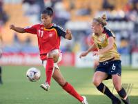 Fussball Frauen FIFA U 20  WM  2008   Halbfinale  USA - Deutschland