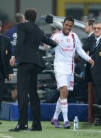 FUSSBALL INTERNATIONAL  CHL Viertelfinale 11/12:  AC Mailand - FC Barcelona 