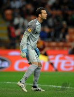 Fussball: Europa League Saison 2012/2013: Torwart Handanovic Samir (Inter Mailand)
