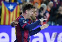 Fussball CHL 14/15 Halbfinale: JUBEL FC Barcelona