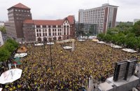 Fussball Champions League Finale 2013:  Borussia Dortmund - FC Bayern Muenchen, PUBLIC VIEWING