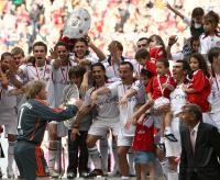 Fussball 1.Bundesliga JUBEL  FC Bayern Muenchen