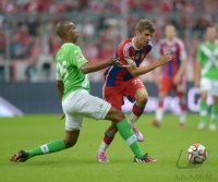 Fussball 1. Bundesliga Saison 14/15: FC Bayern Muenchen - VfL Wolfsburg