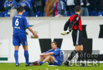 Fussball 1. Bundesliga: Schalke - Bielefeld,  enttaeuschte Schalker